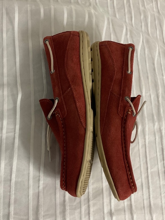 Rockport Men’s Loafers 10.5 Burgundy Leather Soft Suede Feel ADIPRENE Comfort main image 10